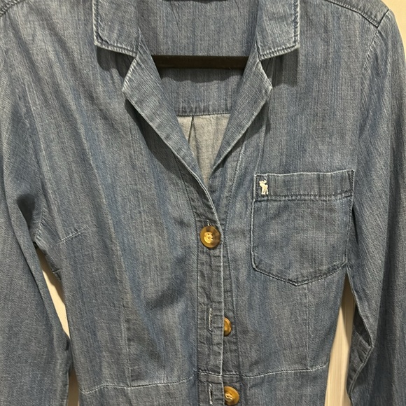 Abercrombie and fitch denim chambray dress shirt - Picture 5 of 8